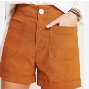 Anthropology Collete by Maeve Shorts Camel Size 32